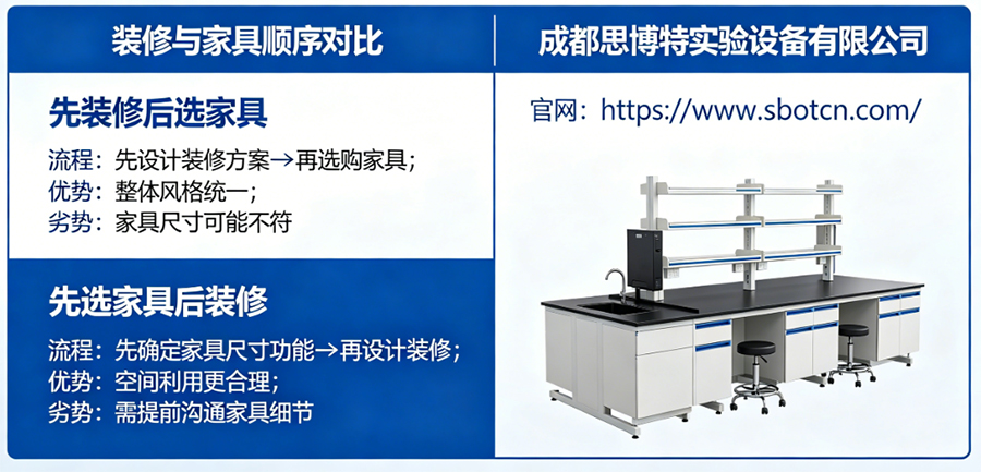 实验室建设先装修还是先选家具？成都思博特教你避坑，少花冤枉钱！